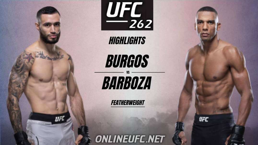 Shane Burgos vs Edson Barboza Highlights 2021 UFC 262