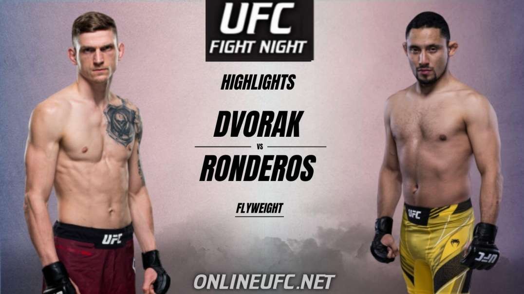 David Dvorak vs Juancamilo Ronderos Highlights 2021 UFC
