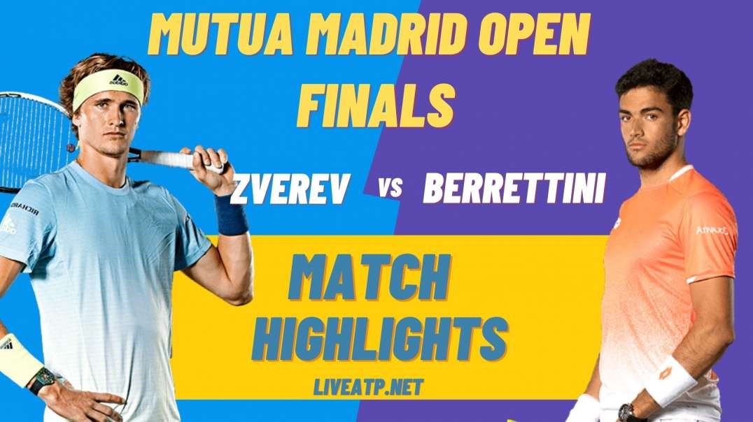 A.Zverev vs M.Berrettini Highlights 2021 Final Madrid Open