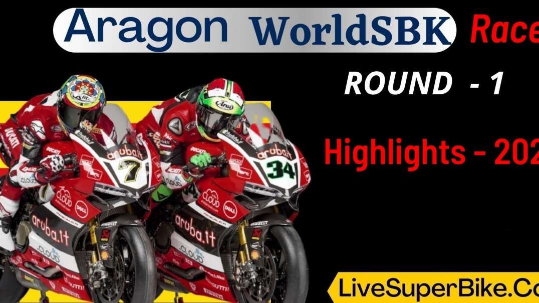 Aragon WorldSBK Race 1 Highlights 2021