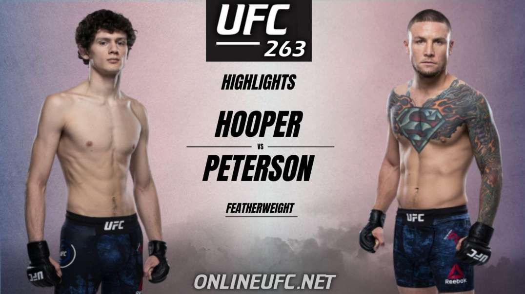 Chase Hooper vs Steven Peterson Highlights 2021 | UFC 263