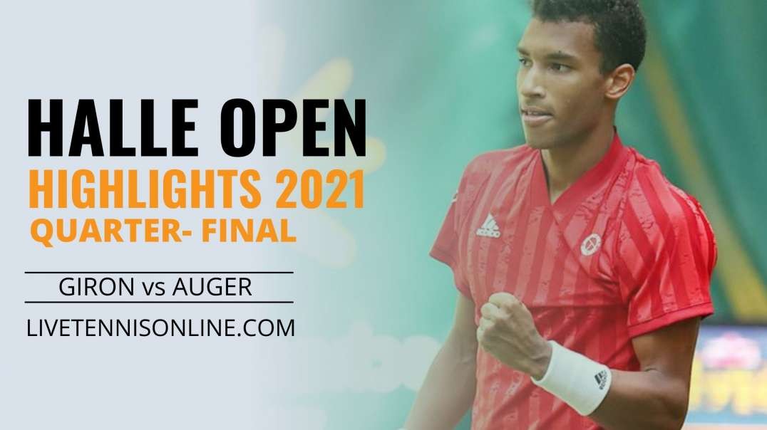 M. Giron vs F. Auger Highlights 2021 | Halle Open