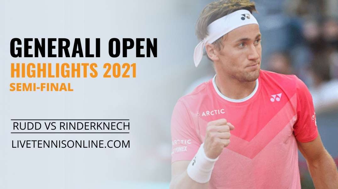 C. Ruud vs A. Rinderknech S-F Highlights 2021 | Generali Open