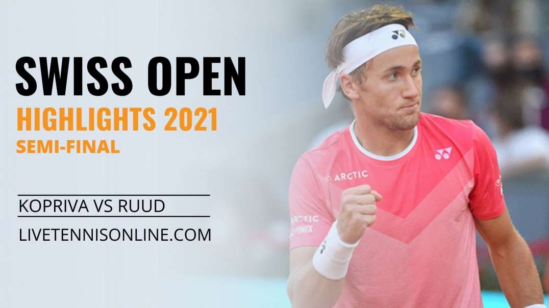 V. Kopriva vs C. Ruud S-F Highlights 2021 | Swiss Open