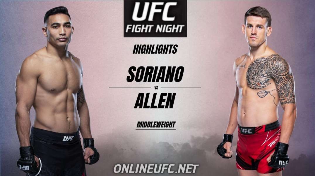 Allen vs Soriano Highlights 2021 | UFC Fight Night