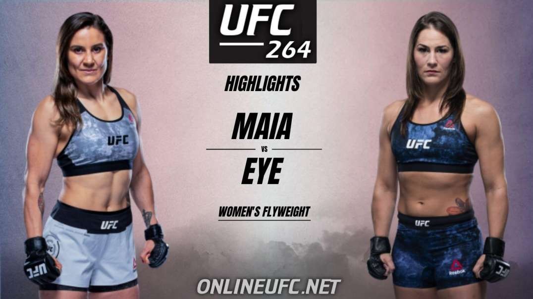 Jennifer Maia vs Jessica Eye Highlights 2021 | UFC 264