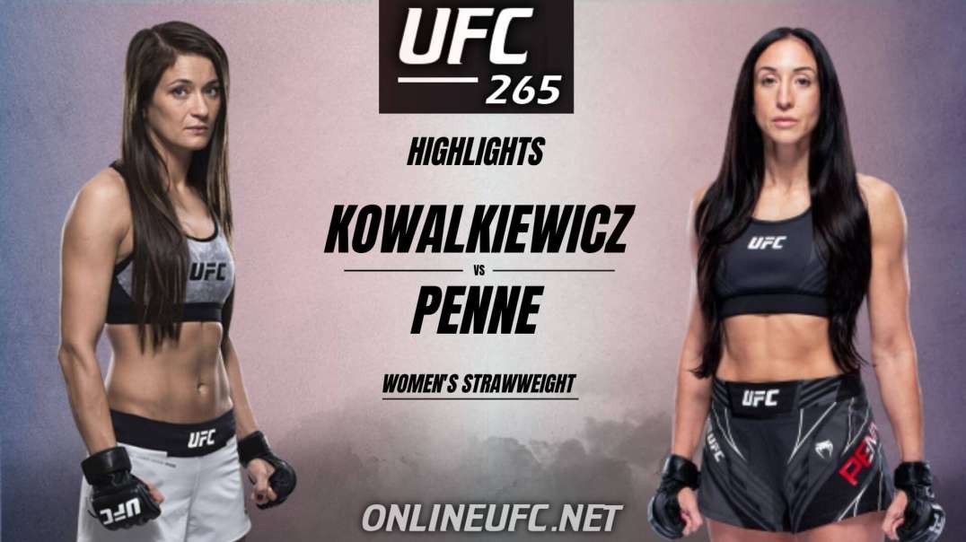 Karolina Kowalkiewicz vs Jessica Penne Highlights 2021 | UFC 265