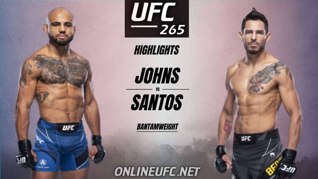 Miles Johns vs Anderson Dos Santos Highlights 2021 | UFC 265