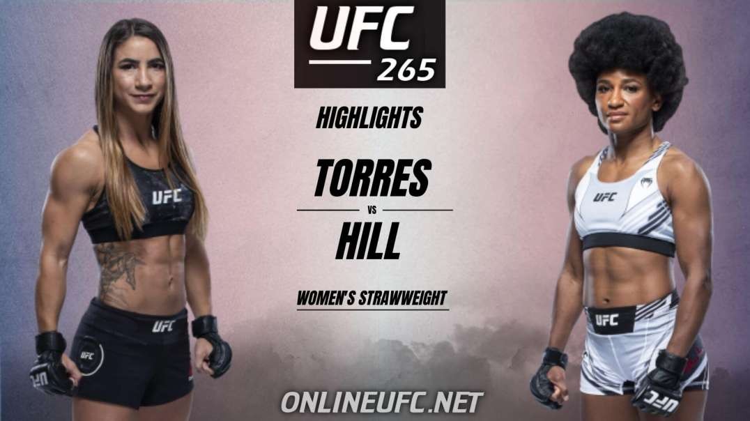 Tecia Torres vs Angela Hill Highlights 2021 | UFC 265