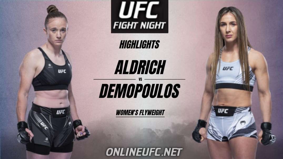 JJ Aldrich vs Vanessa Demopoulos Highlights 2021 | UFC Fight Night