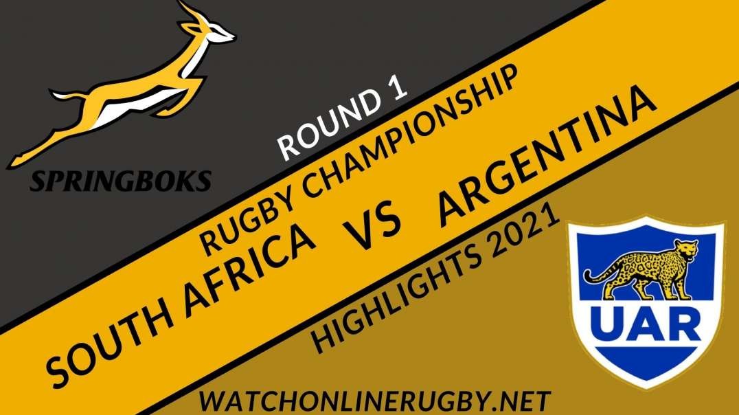 South Africa vs Argentina RD 1 Highlights 2021 The Rugby Championship