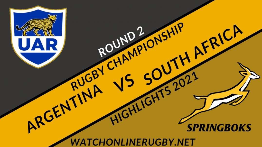 Argentina vs South Africa RD 2 Highlights 2021 Rugby Championship