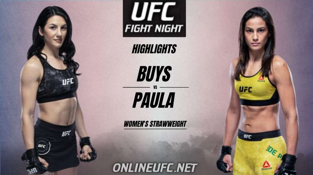 Buys vs Paula Highlights 2021 | UFC Fight Night