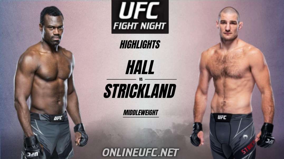 Hall vs Strickland Highlights 2021 | UFC Fight Night