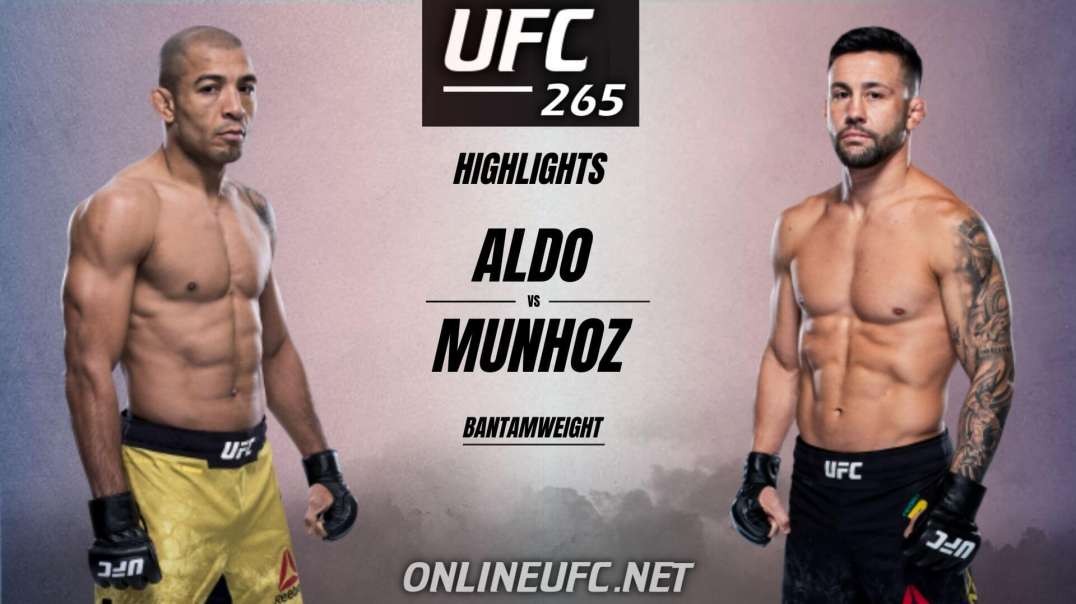 Jose Aldo vs Pedro Munhoz Highlights 2021 UFC