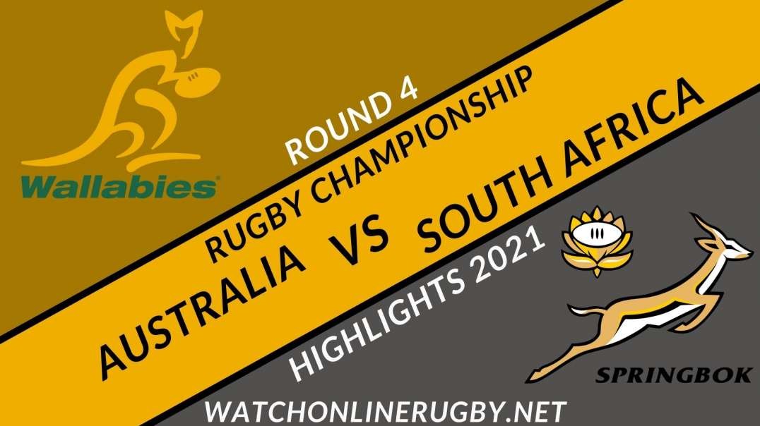 Australia vs South Africa RD 4 Highlights 2021 Rugby Championship