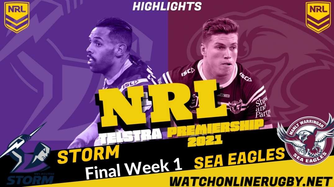 Storm vs Sea Eagles final week 1 Highlights 2021 NRL Rugby