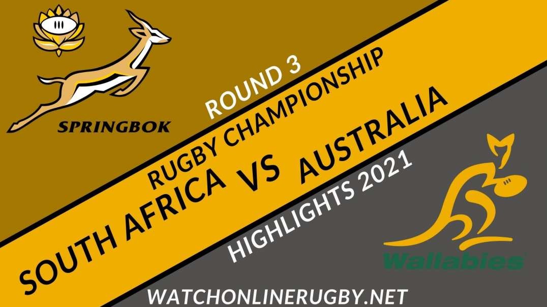 South Africa vs Australia RD 3 Highlights 2021 Rugby Championship