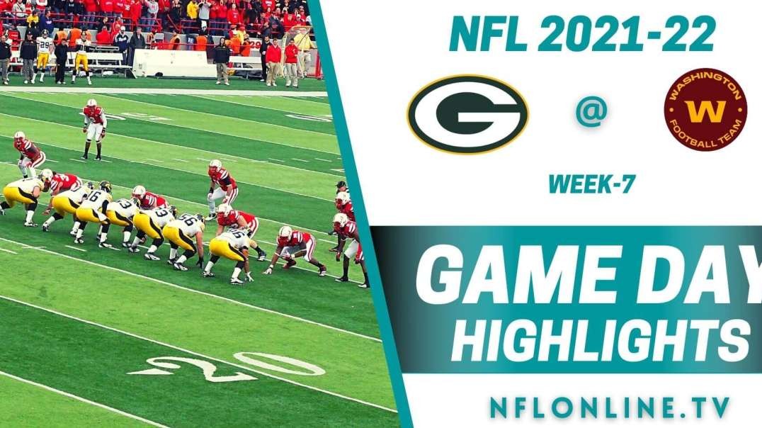 Green Bay Packers @ Washington Football Team Highlights 2021 - NFL - Week 7