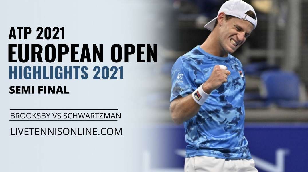 Brooksby vs Schwartzman S-F Highlights 2021 | European Open