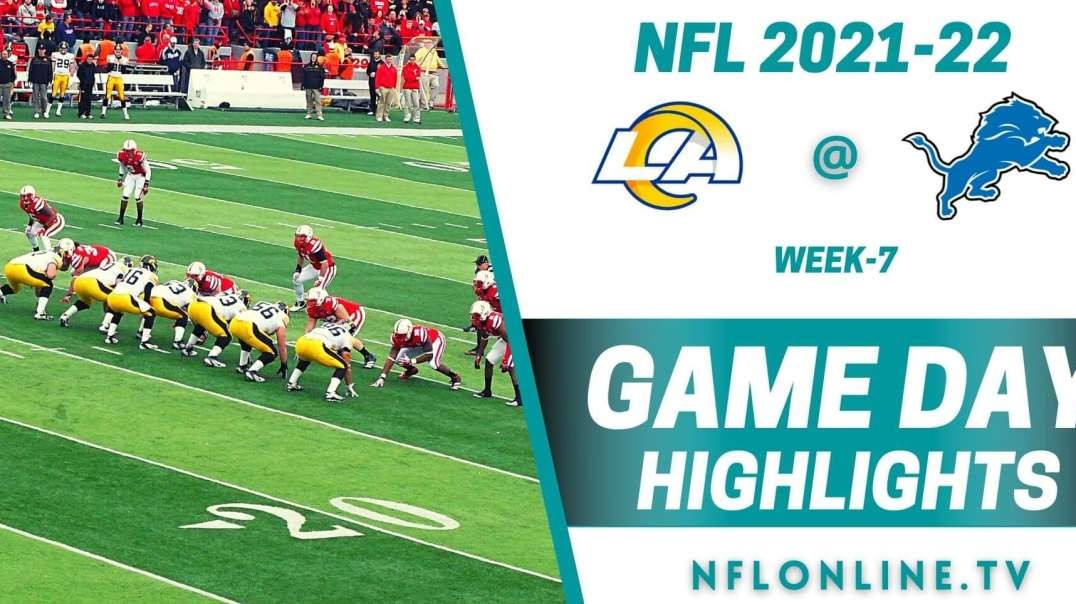 Los Angeles Rams @ Detroit Lions Highlights 2021 - NFL - Week 7