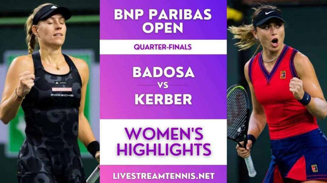 BNP Paribas Open Women Quarter-Final 3 Highlights 2021