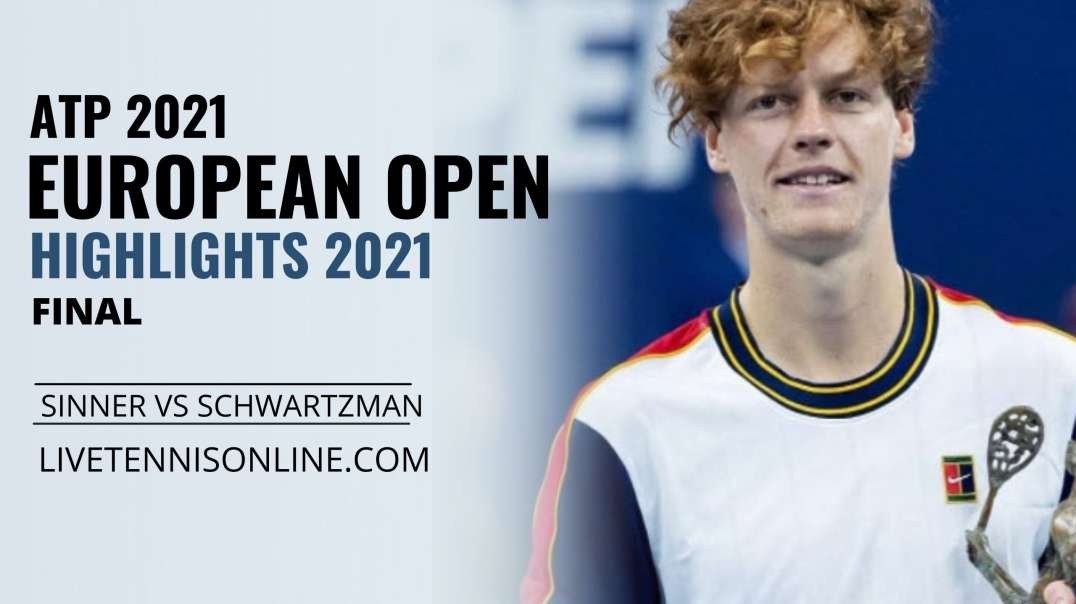 J. Sinner vs D. Schwartzman Final Highlights 2021 | European Open