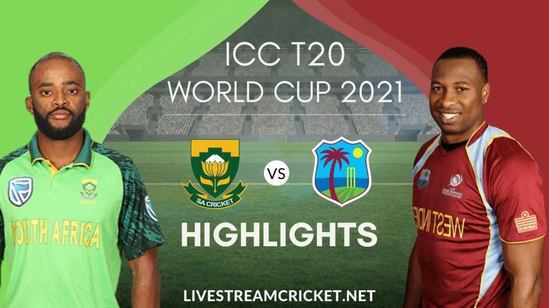 South Africa Vs West Indies T20 WC Highlights 2021