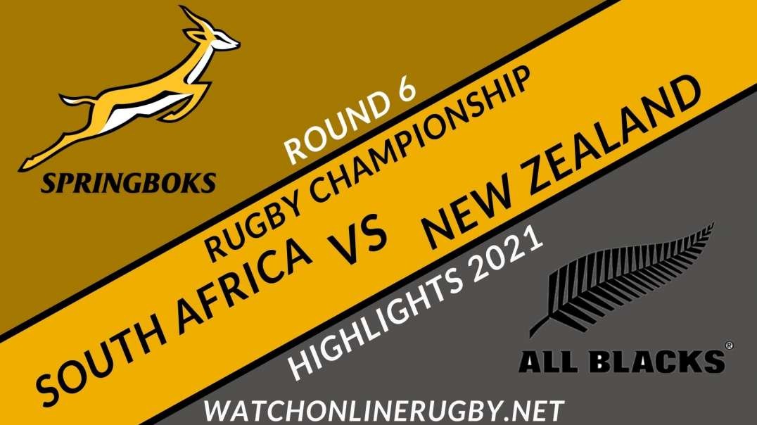 South Africa vs New Zealand RD 6 Highlights 2021 Rugby Championship