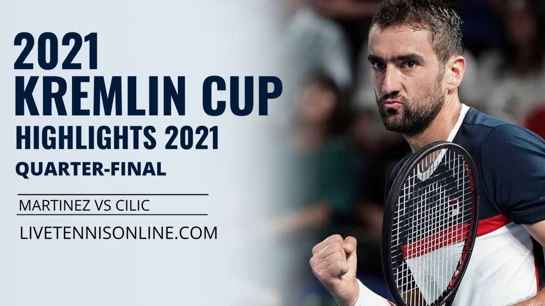 P. Martinez vs M. Cilic Q-F Highlights 2021 | Kremlin Cup