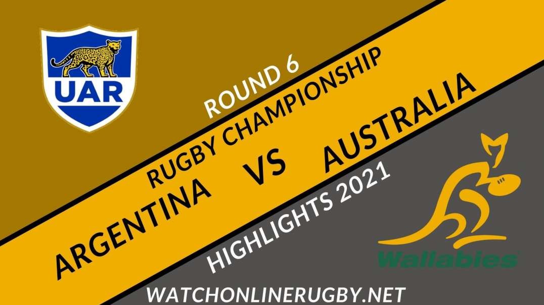 Argentina vs Australia RD 6 Highlights 2021 Rugby Championship