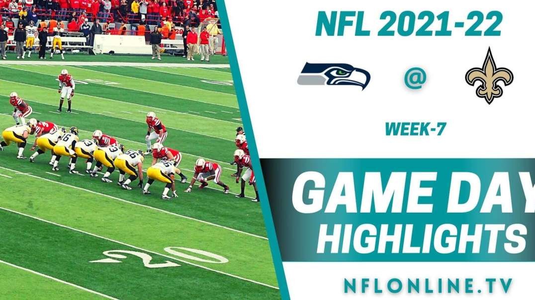 Seattle Seahawks @ New Orleans Saints Highlights 2021 - NFL - Week 7