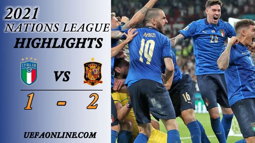 Italy vs Spain Highlights Semi Final 2021 | Nations League