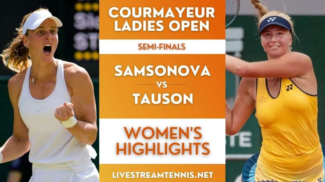 Courmayeur Ladies WTA Semi-Final 2 Highlights 2021