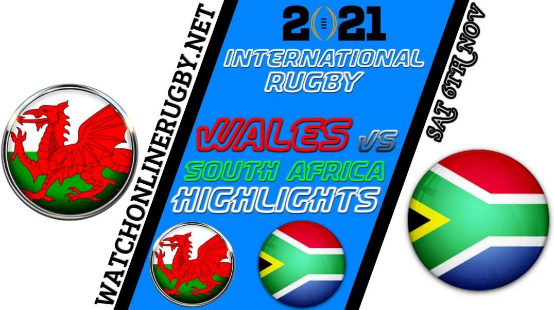 Wales vs South Africa RD 7 Highlights 2021 Internationl Rugby