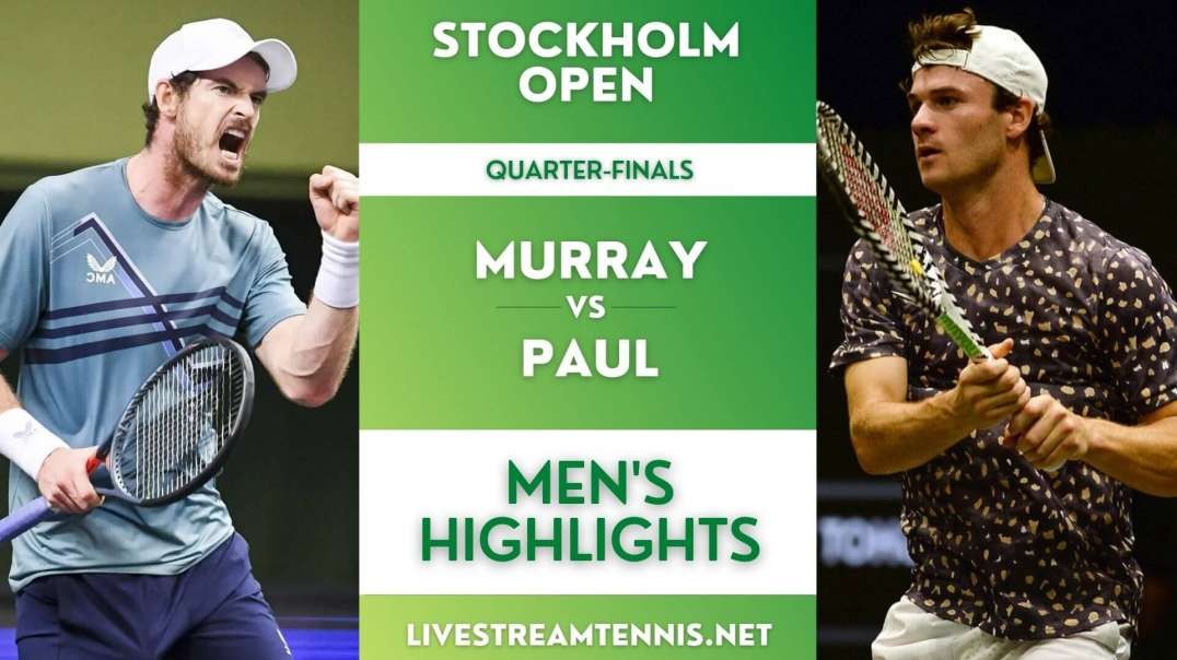 Stockholm Open ATP Quarter-Final 1 Highlights 2021