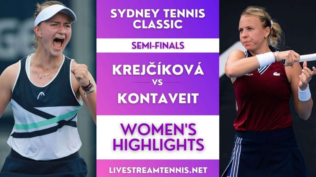 Sydney Classic WTA Semi-Final 2 Highlights 2022