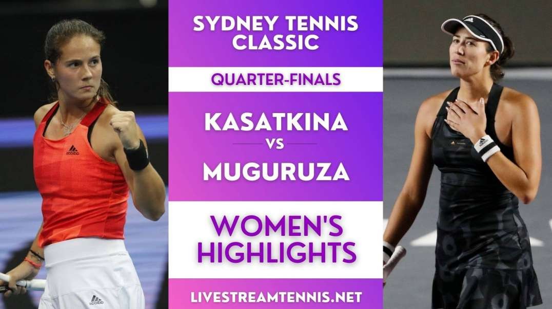 Sydney Classic WTA Quarter-Final 1 Highlights 2022