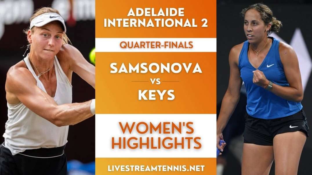 Adelaide 2 WTA Quarter-Final 1 Highlights 2022