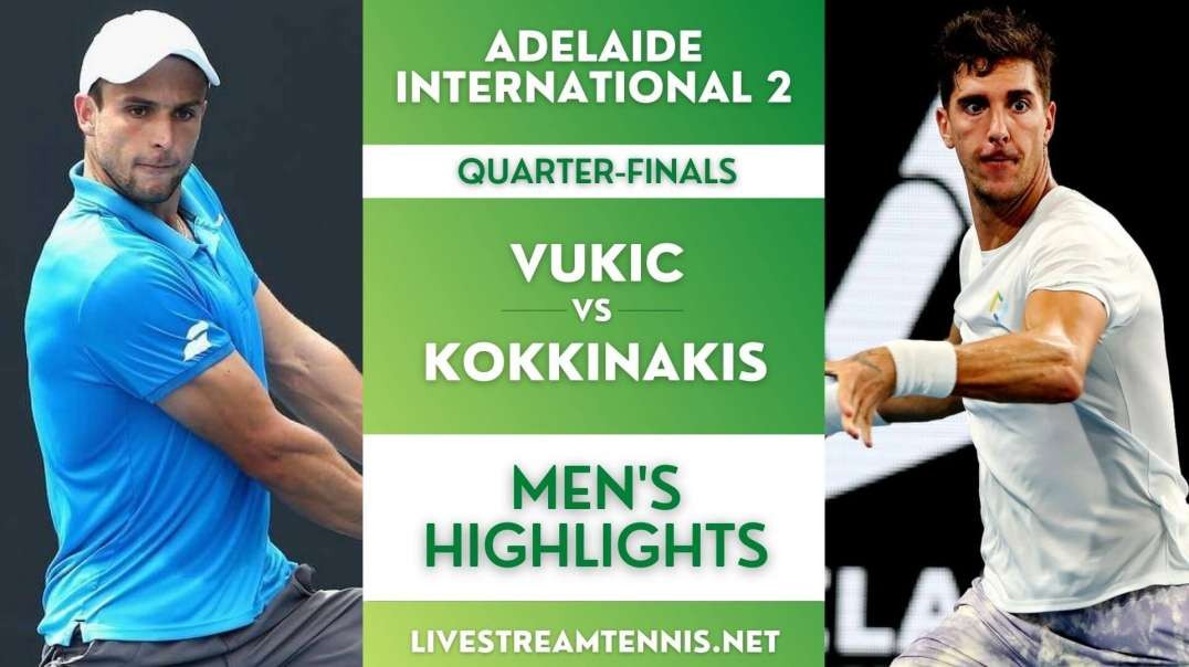 Adelaide 2 ATP Quarter-Final 1 Highlights 2022