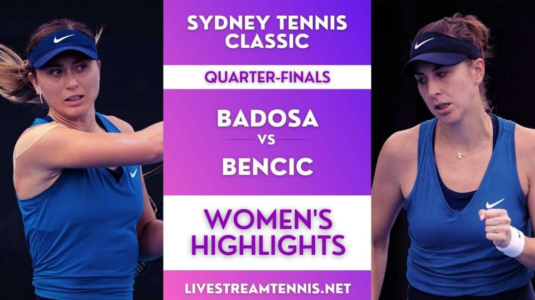 Sydney Classic WTA Quarter-Final 2 Highlights 2022