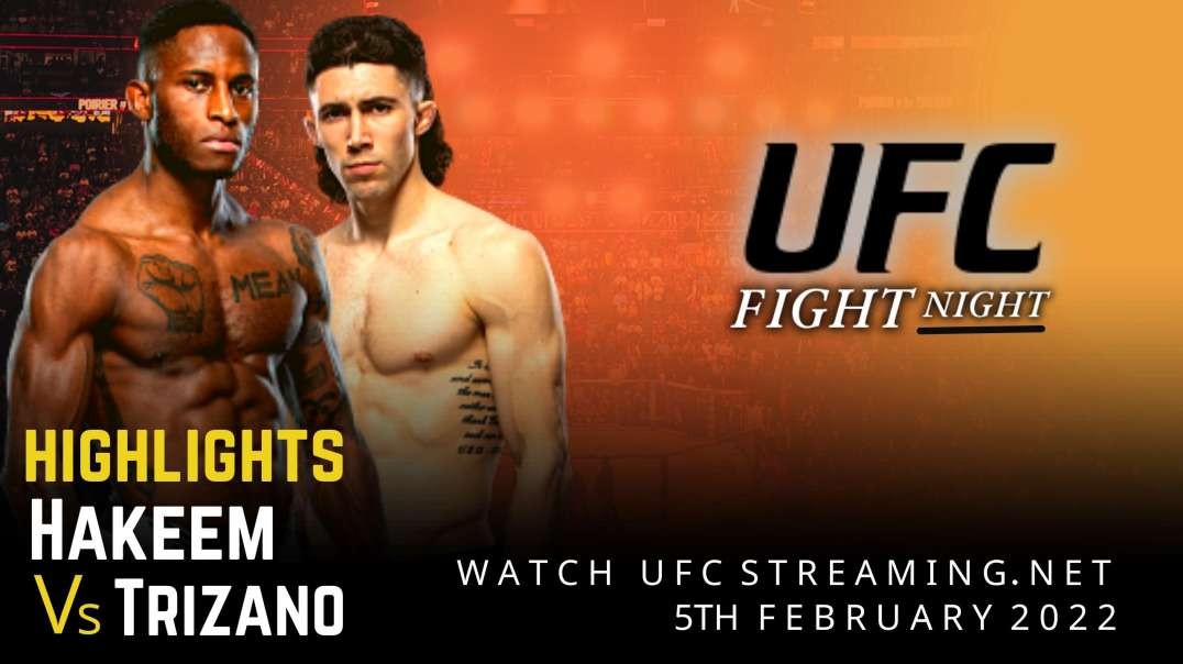 UFC Fight Night | Hakeem Dawodu vs Trizano Highlights 2022