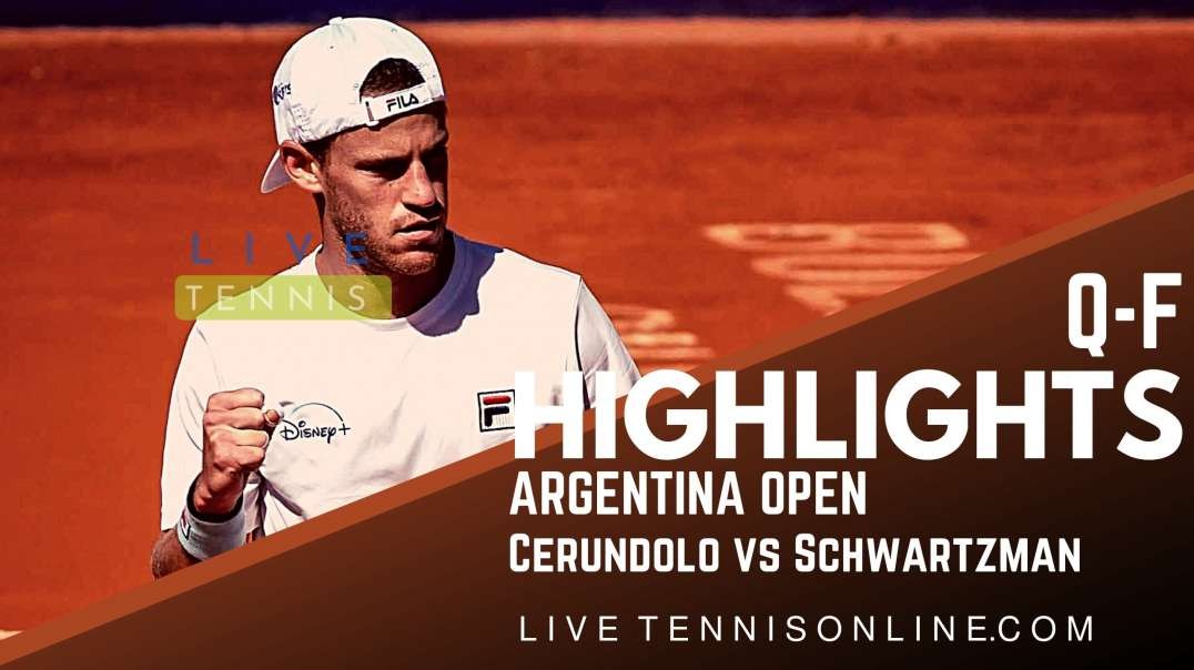 Cerundolo vs Schwartzman Q-F Highlights 2022 | Argentina Open