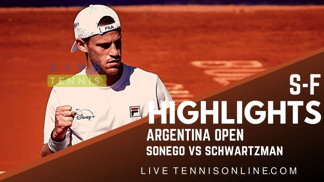 Sonego vs Schwartzman S-F Highlights 2022 | Argentina Open