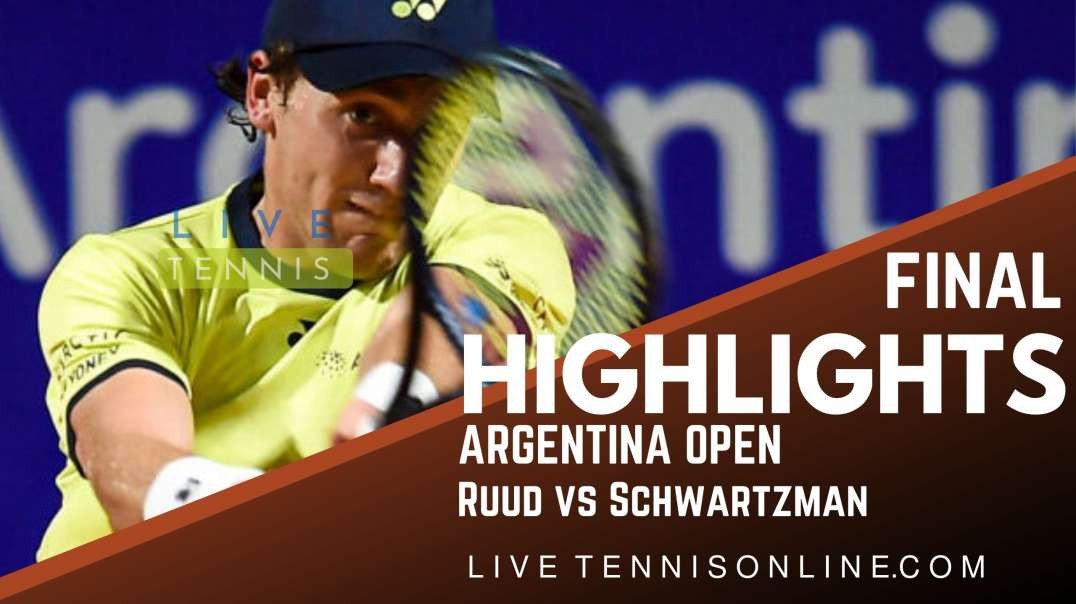 Ruud vs Schwartzman Final Highlights 2022 | Argentina Open