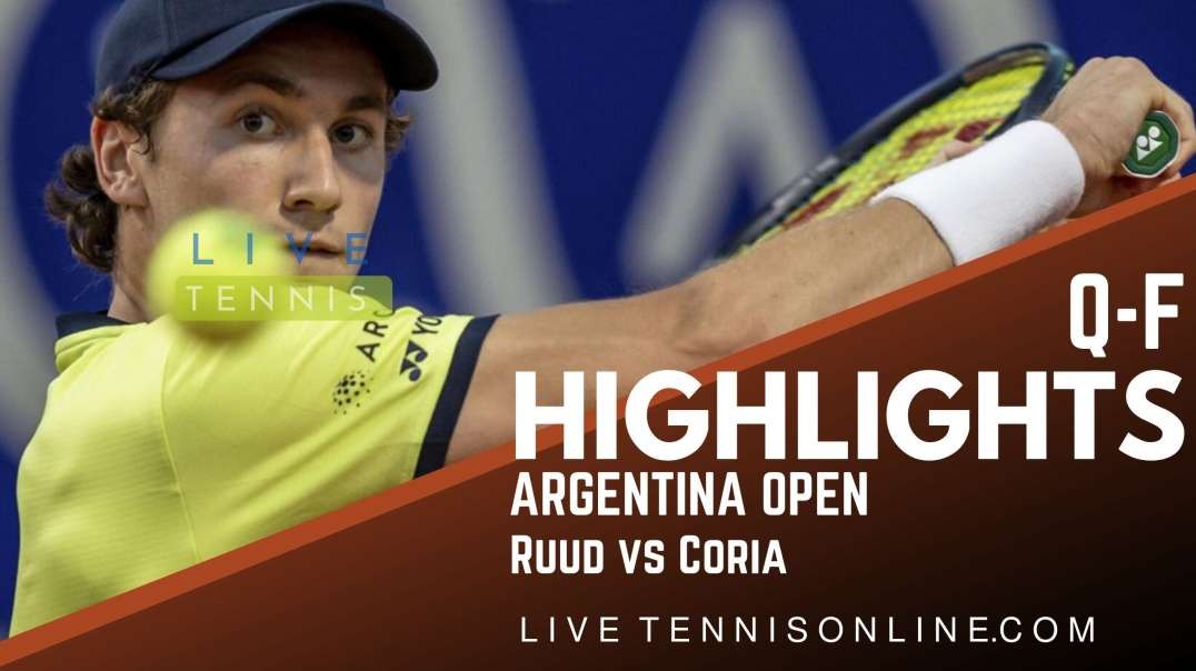 Ruud vs Coria Q-F Highlights 2022 | Argentina Open