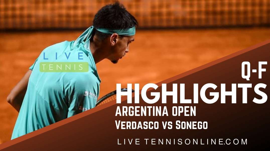 Verdasco Sonego Q-F Highlights 2022 | Argentina Open