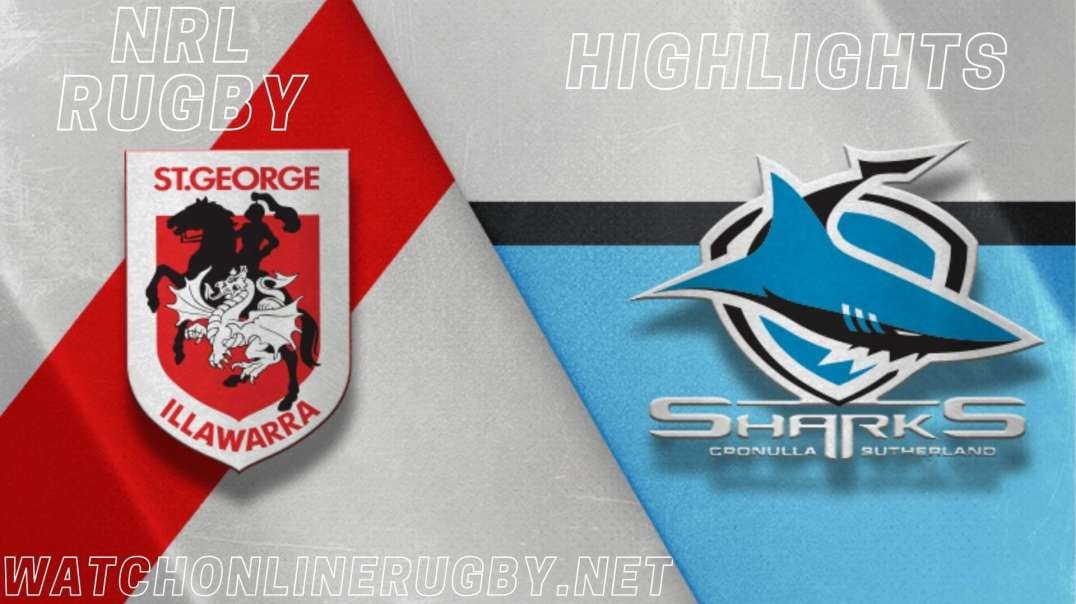 Dragons vs Sharks RD 3 Highlights 2022 NRL Rugby