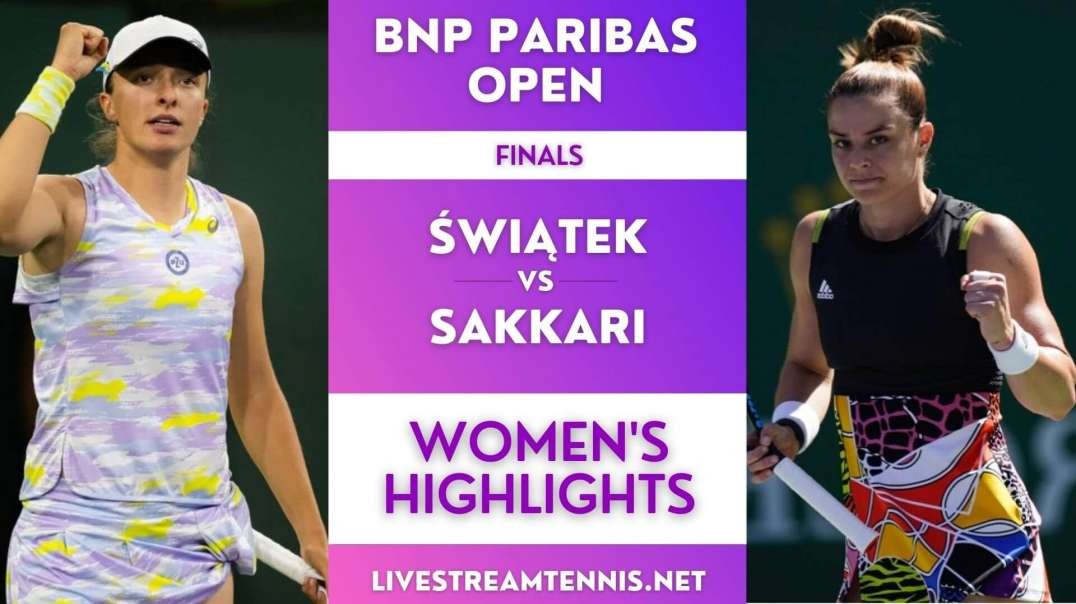 BNP Paribas Ladies Final Highlights 2022