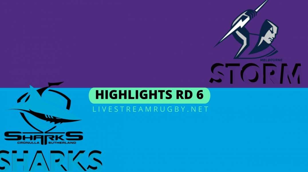 Storm vs Sharks Highlights 2022 Rd 6 | NRL Rugby